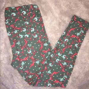 TC LULAROE floral leggings